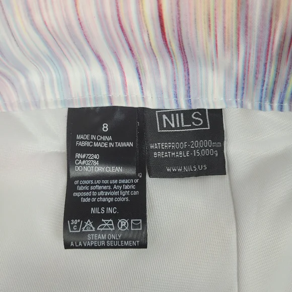 NILS Women's Ski Snowboard Pants Colorful Size 8 - Picture 15 of 16